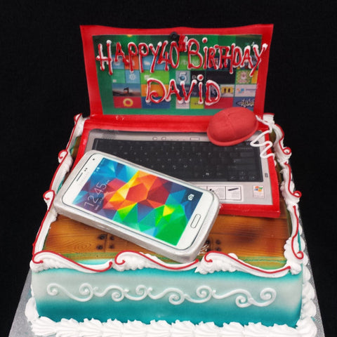 Laptop  Birthday Cake
