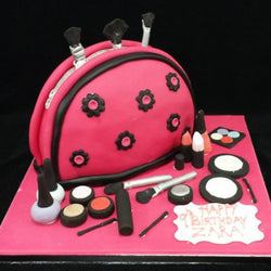 Make up bag Birthday Cake