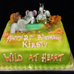 Wild at Heart Childrens Birthday Cake