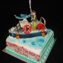 Childrens Boat Birthday Cake