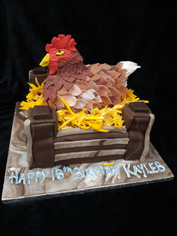 Chicken Birthday Cake