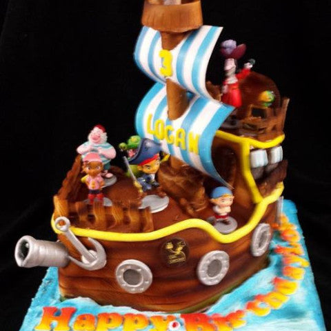 Childrens Pirate Birthday Cake