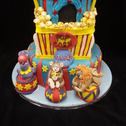 3 Tier Childrens Circus Cake