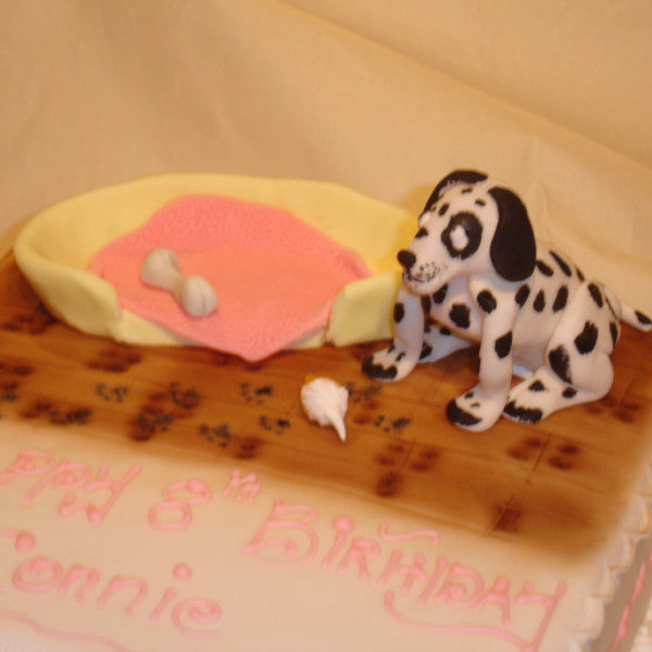 Dalmatian Sugarpaste Dog Model Dalmatian Dog Plastic Toy Figure