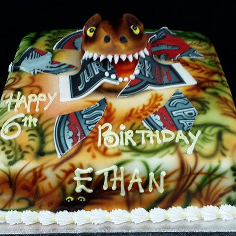Dinosaur Childrens Birthday Cake
