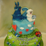 Chilldrens Dragonnet Birthday Cake