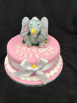 Cute Elephant Birthday Cake