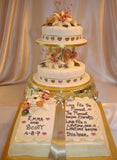 2 Tier Wedding Cake With Book