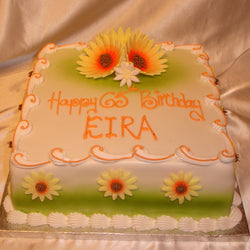 Gerberra  Birthday Cake