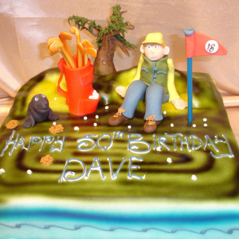 Golfer Birthday Cake 2