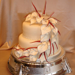 2 Tier Cascading Calla Lillys Wedding Cake