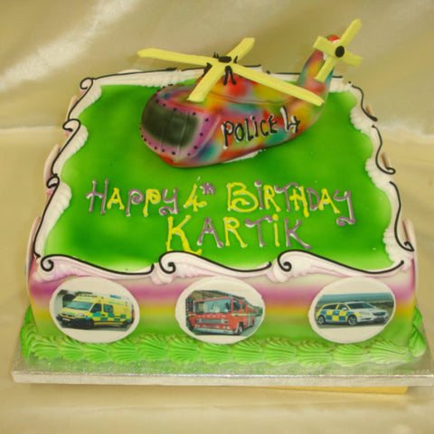 Helicoptor  Birthday Cake