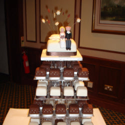 Tower Of Individual Wedding Cakes 7