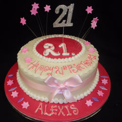 Girls Star Birthday Cake - UK DELIVERY