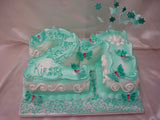 21st Birthday Numbered Cake