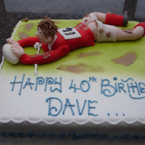 Rugby Player Birthday Cake - UK DELIVERY