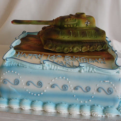 Tank Birthday Cake