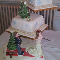 Xmas Theme  Wedding Cake