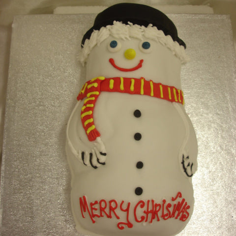 Snowman Xmas Cake - UK DELIVERY